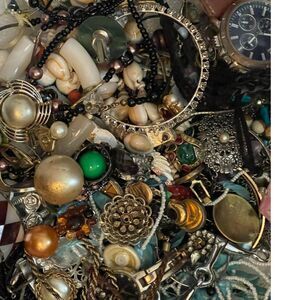 3 Lb Pounds Unsearched Scrap Jewelry Making Craft Lot Mixed Junk Vintage Modern